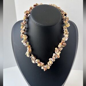 Vintage 70s Puka Shell Choker – Natural Heishe Cut, Surfer Style